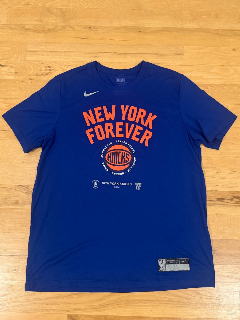💙🧡*Rare* NBA Player worn by #13 of the Knicks Team Issued Nike NY Knicks Dri-fit